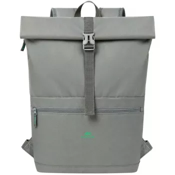 Pilsētas mugursoma Rivacase Gremio pelēka poliesters rPET 280x135x430mm