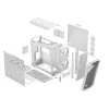 PC korpuss Fractal Design Torrent White — atbalsta ATX, EATX, microATX, ITX; 2x180 mm priekšējie ventilatori; 2.5 collu/3.5 collu sloti