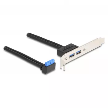 DeLOCK 83015 iekšējais USB 3.2 Gen 1 adapteris melns 5 Gbit/s