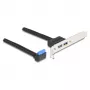 DeLOCK 83015 iekšējais USB 3.2 Gen 1 adapteris melns 5 Gbit/s