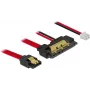 SATA kabelis DeLOCK 85242 0.3m SATA 7-pin SATA 22-pin Melns