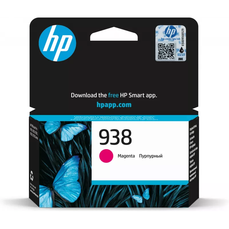 HP 938 fuksīna oriģinālā tintes kasetne