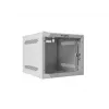 Sienas montāžas skapis LANBERG WF10-2304-10S 4U, 280×310×247 mm, 20 kg ietilpība, pelēks