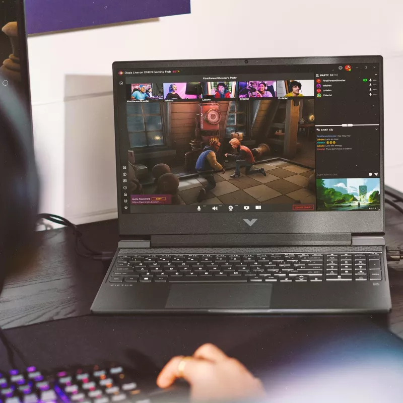 Klēpjdators HP Victus 15-fb3040nw — 15,6 collas FHD 144Hz, AMD Ryzen 7 7445HS, 16GB DDR4 3200MHz, 512GB SSD, NVIDIA GeForce RTX 4050 6GB, FreeDOS, angļu valodas tastatūra