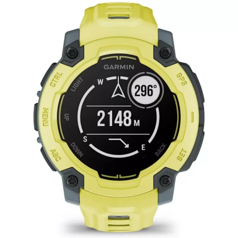Garmin Instinct E 2,29 cm (0,9 inch) MIP 45 mm digitālais pulss 176 x 176 pikseļi laima krāsā GPS (satelītu)