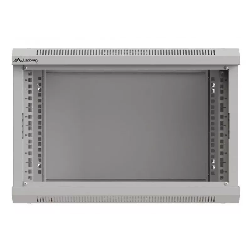 Rack montāžas skapis LANBERG WF03-5306-10S 19 collu 6U pelēks ar stikla durvīm