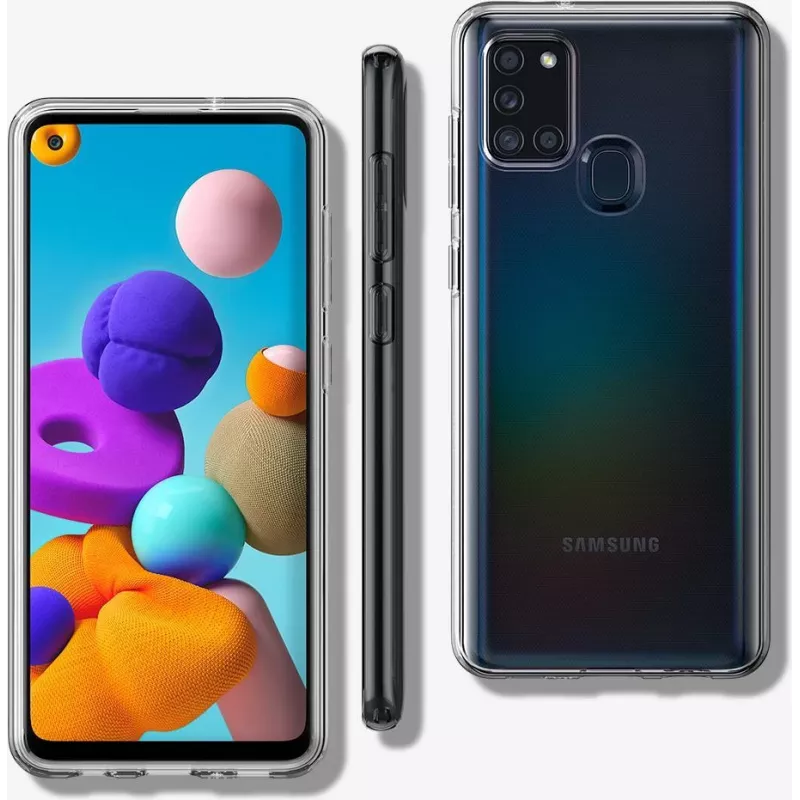 Spigen ACS00975. Case-Typ: Cover, Markenkompatibilität: Samsung, Kompatibilität: Galaxy A21s, Maximaler Bildschirmdurchmesser: 16,5 cm (6.5 ), Oberflä