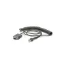 Zebra CBA-R71-C09ZAR seriālais kabelis Melns 2.8 m RS232 DB9