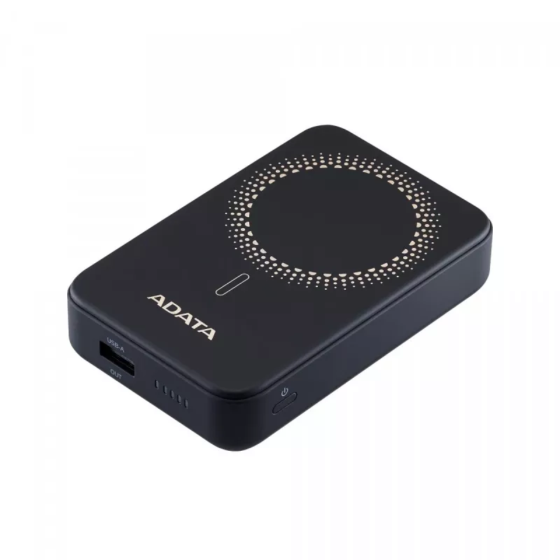ADATA PR100-12BK ārējais akumulators Litija polimēru (LiPo) 10000 mAh Bezvadu uzlāde Melna