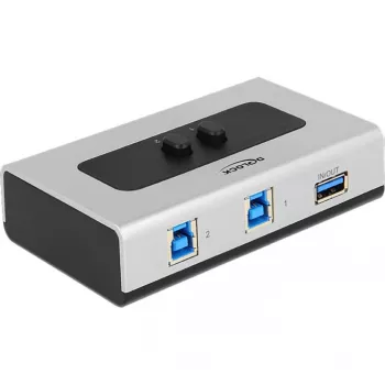 DeLOCK 87667 USB 3.0 2-portu divvirzienu koplietošanas slēdzis