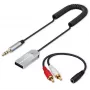 Bezvadu audio uztvērēja adapteris QOLTEC HiFi BT6.0 2xRC – Bluetooth audio uztvērējs skaļruņiem un automašīnu stereosistēmām