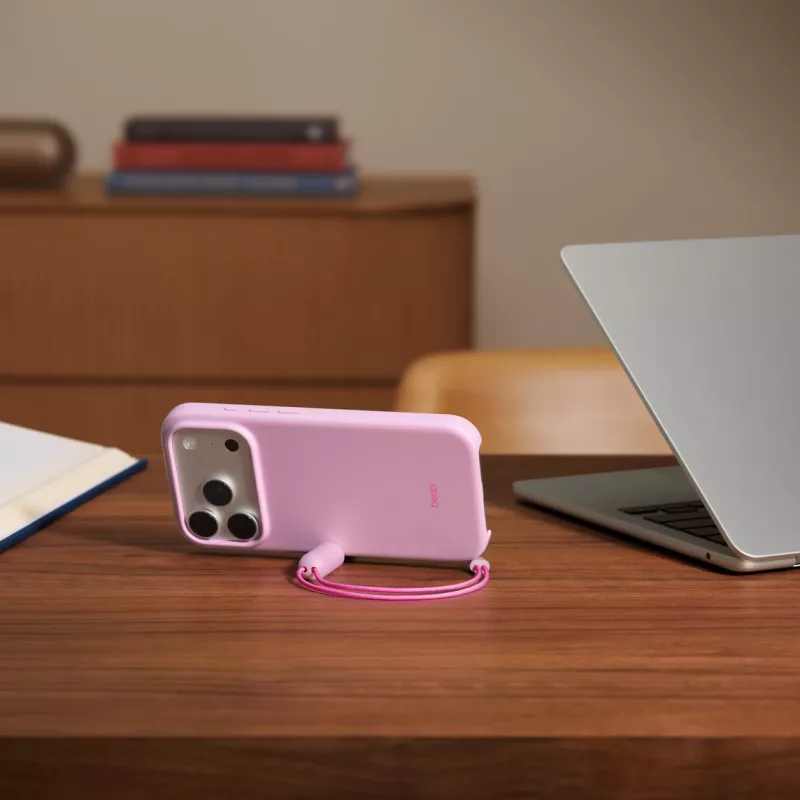 Kickstand vāciņš Apple Beats iPhone 17 Pro MagSafe Camera Control Pink