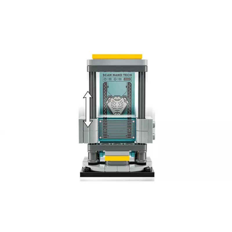 LEGO rotaļu komplekts Marvel Iron Man's Laboratory Hall of Armor 76315 — 384 detaļas, 5 minifigūriņas, izstādīšanas zona