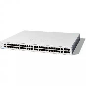 Cisco Catalyst 1300-48T-4X pārvaldīts slēdzis, 48 porti GE, 4x10GE SFP+, ierobežota mūža aizsardzība (C1300-48T-4X)