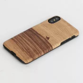 Telefona maciņš MAN&WOOD iPhone X/XS — terra Melns, aizsargājošs aizmugurējais vāciņš