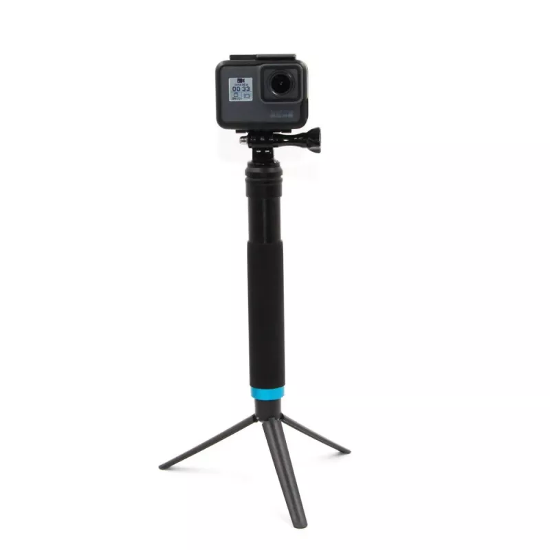 Pašbildei paredzēts statīvs Telesin GP-MNP-090-D, regulējams garums, viegls