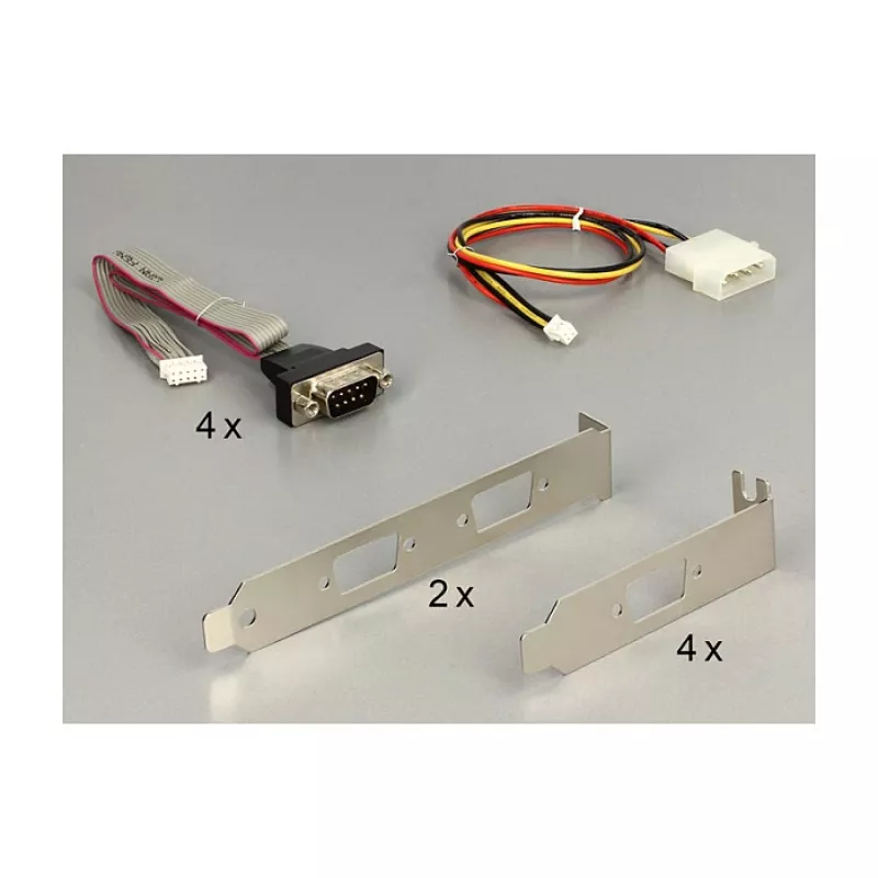 DeLOCK 95244 Mini PCIe seriālais adapteris - 4 x RS-232
