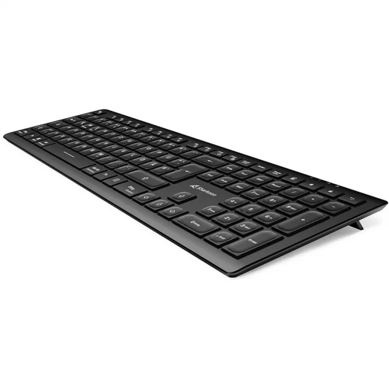 Sharkoon OfficePal K30W melns DE-Izkārtojums Gumijloki