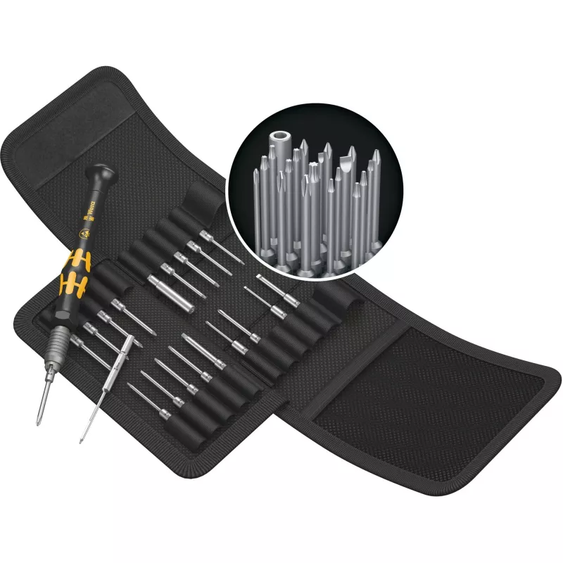 Wera ESD uzgaļu skrūvgriezis Kraftform compact Micro 21 ESD 1 5/32 (4 mm) HIOS, 5/32 (4 mm) pusmēness 44 mm (05135973001)
