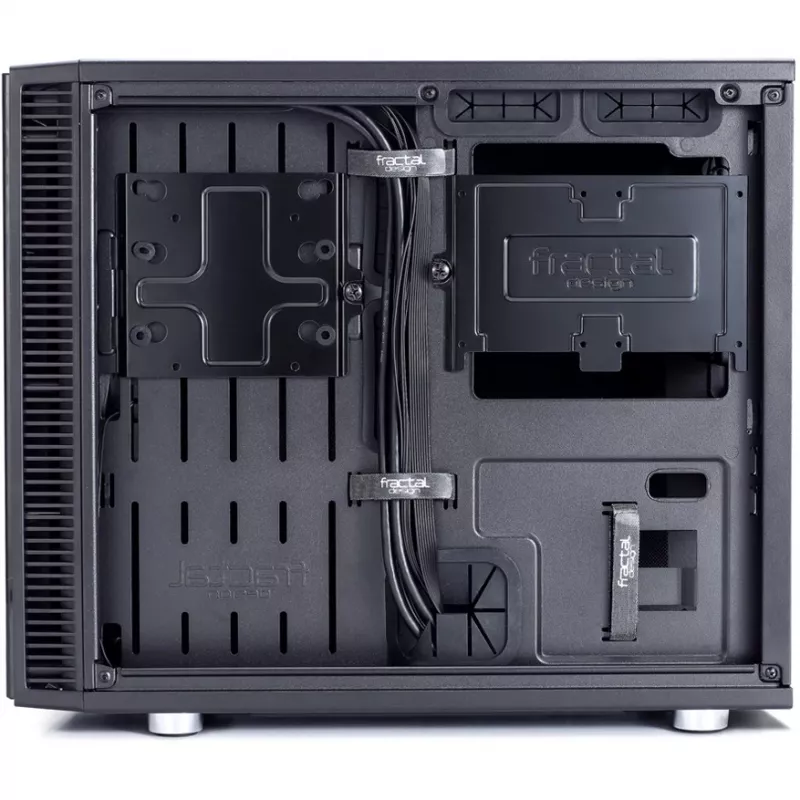 Fractal Design Define Nano S - Window - Tornis - ITX - bez barošanas bloka (ATX) - Melns - USB/Audio (FD-CA-DEF-NANO-S-BKW)