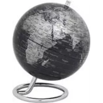 TROIKA Globe Galilei galda pulkstenis G1304-BKSI/CH — melns un sudrabains