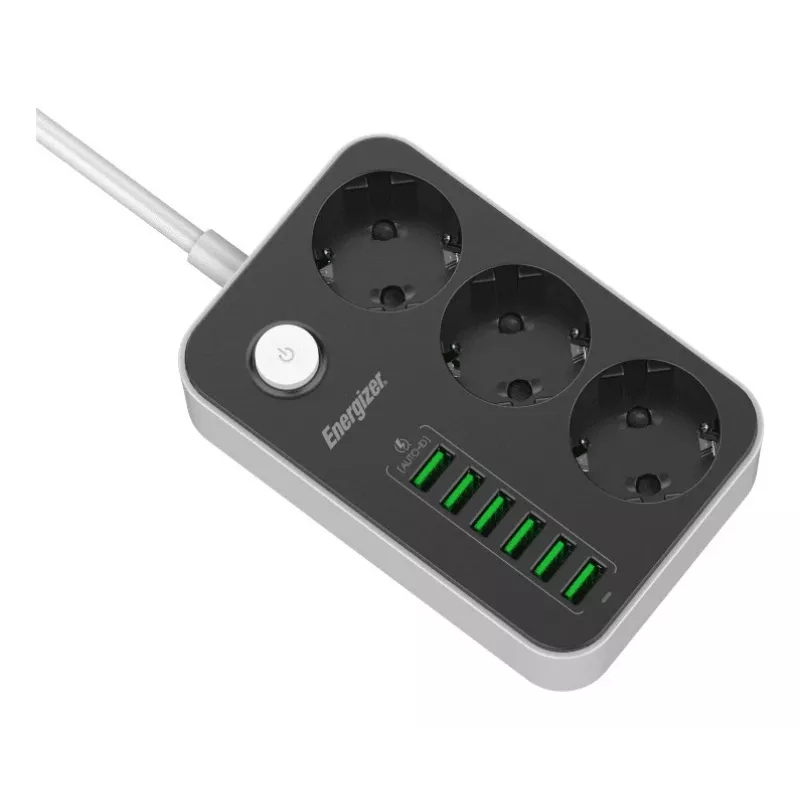 Pārnēsājams ārējais akumulators Energizer EPB2500W01EU 2500 mAh USB izeja kompakts lādētājs