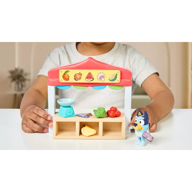 Rotaļfigūru komplekts TMTOYS Mini Bluey Grocery store BLU17555 – mini varoņu komplekts rotaļām