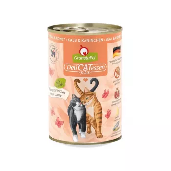 GRANATAPET DeliCATessen Teļa gaļa un zaķis - mitrā kaķu barība - 400g