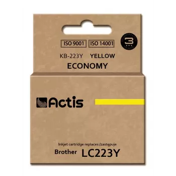 Actis KB-223Y tintes kārtridžs (aizstāj Brother LC223Y; Standarta; 10 ml; dzeltena)
