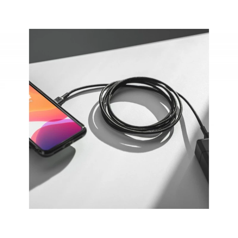 Green Cell KABGC30 USB kabelis USB 2.0 1.2 m USB C Melns