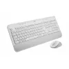 Logitech Signature MK650 for Business - tastatūras un peles komplekts - bezvadu - 2,4 GHz, Bluetooth LE - QWERTZ - čehu - pelēkbalts