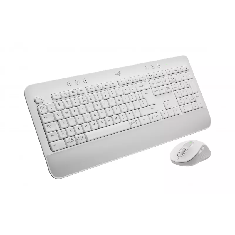 Logitech Signature MK650 for Business - tastatūras un peles komplekts - bezvadu - 2,4 GHz, Bluetooth LE - QWERTZ - čehu - pelēkbalts