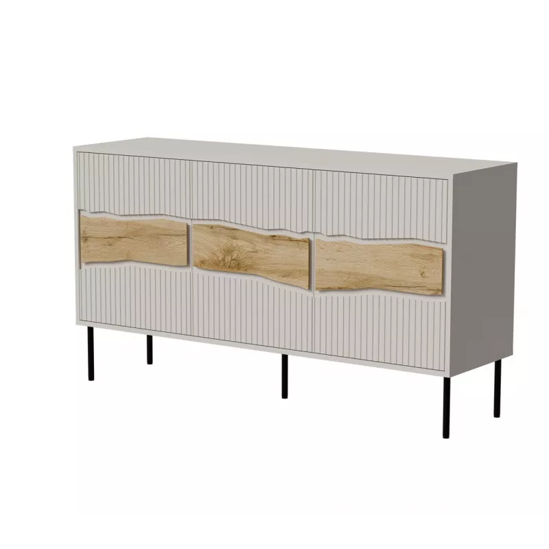 Kumode Cama Meble INSERTO 3D 143,5×40×80 cm — kašmira apdare ar LED