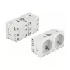 Sienas kontaktligzda DELOCK 81325 CEE 7/3, 250 V, 16 A, balta, ABS, 45×90×40 mm (5 gab.)