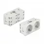 Sienas kontaktligzda DELOCK 81325 CEE 7/3, 250 V, 16 A, balta, ABS, 45×90×40 mm (5 gab.)