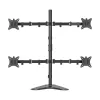 LCD kronšteins SBOX LCD-F048-2 17–32 collu displejiem, atbalsta 4×9 kg, VESA 100×100