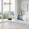 Strāvas sadalītājs MACLEAN MCE389 B — 6 rozetes, 4×USB-A + 1×USB-C, 110–240V, 2.1A, 2500W, 1,5 m kabelis, melns