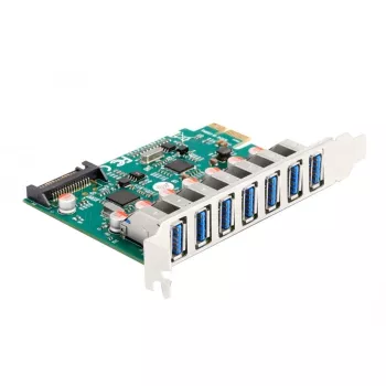 DeLOCK PCI Express x1 karte ar 7 ārējiem USB 5 Gbps Type-A ligzdām