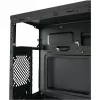 LC Power Classic 7040B - MDT - ATX - bez barošanas bloka - Melns, matēts alumīnijs / Melns - USB/Audio