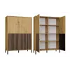 KAMARO 4DK plāns/GŁ ozols ARTISAN DISPLAY CABINET