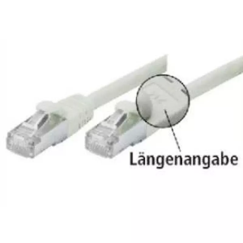 Tecline exertis Connect - komutācijas kabelis - RJ-45 (V) uz RJ-45 (V) - 2 m - SFTP - CAT 5e - Ekranēts, bez aizķeršanās - Pelēks (70802)