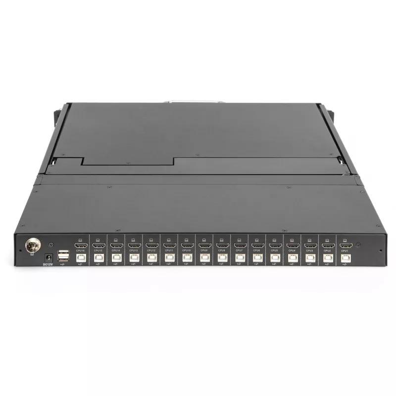 Digitus 17 collu HD LCD KVM konsole 16 portu HDMI vācu tastatūra