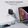PA-D3 sienas lādētājs 2xUSB Power Delivery (1xUSB+1xUSB C) 5.4A 60W Dynamic Detect
