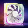 120 mm korpusa ventilators Sharkoon SHARK Lights RGB PWM balts — RGB apgaismojums, PWM ātruma kontrole