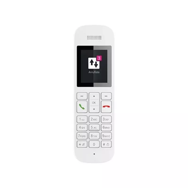 Telekom Sinus A12 analogais/DECT telefons, balts