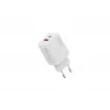 Maiņstrāvas USB lādētājs DIGITUS 20 W, 1x USB-C, 1x USB-A, ieeja 100–240 V, balts