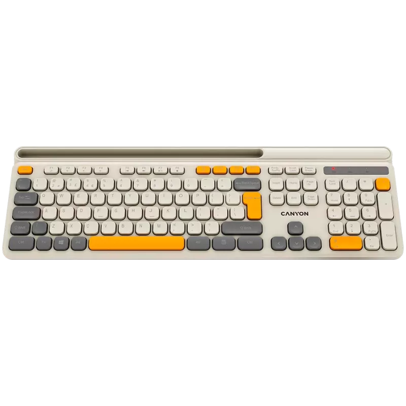 CANYON tastatūra HKB-W03 EN AAA Bezvadu Bēša