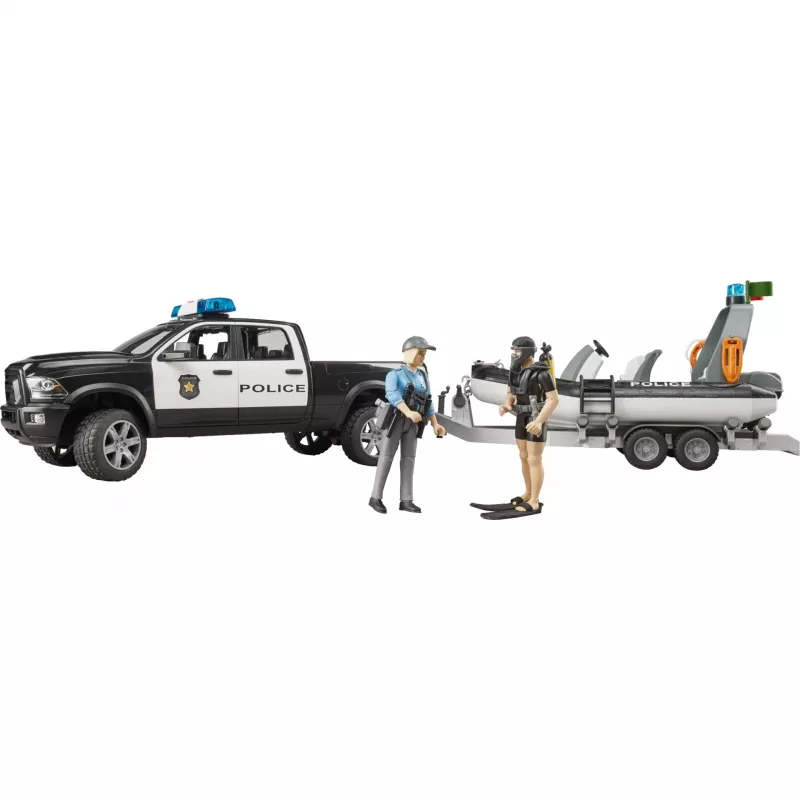 Dodge RAM 2500 Police Pickup with boat
