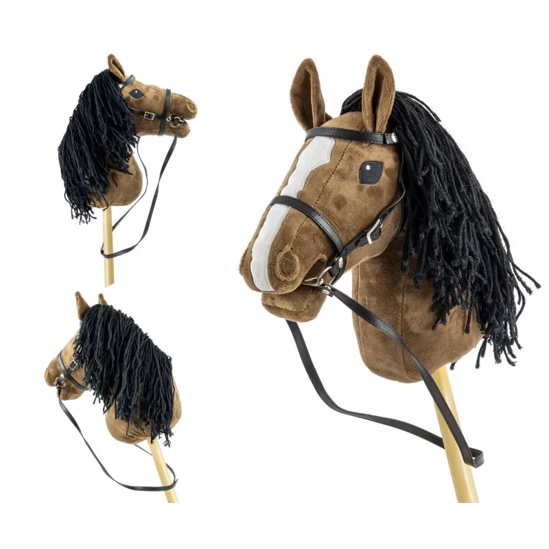 Zirgs uz kociņa Hobby Horse tumši brūns