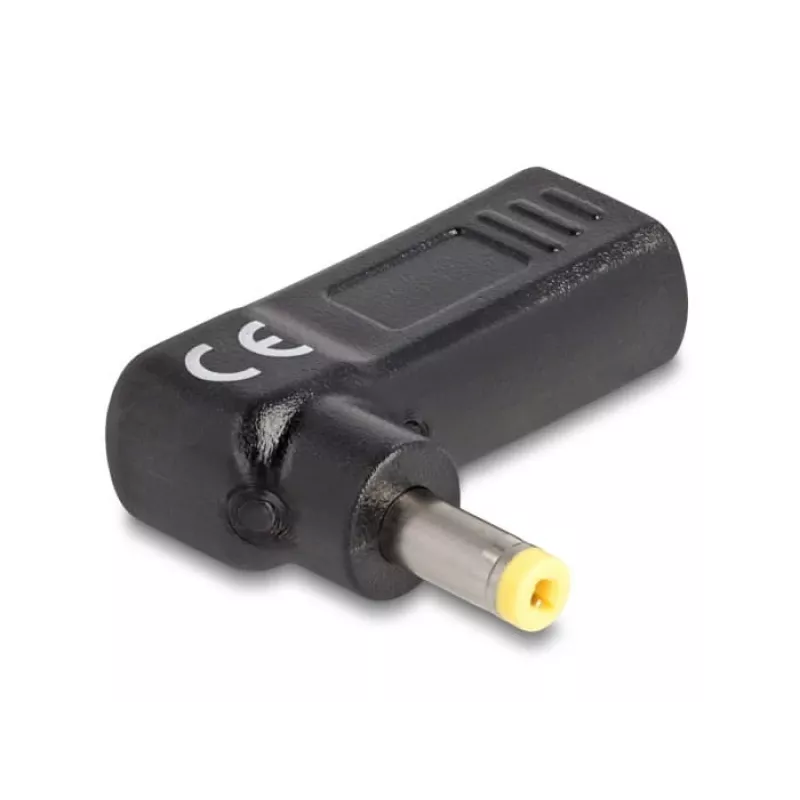 DeLOCK adapteris USB Type-C ligzda uz HP 4.8 x 1.7 mm spraudnis 90° leņķī